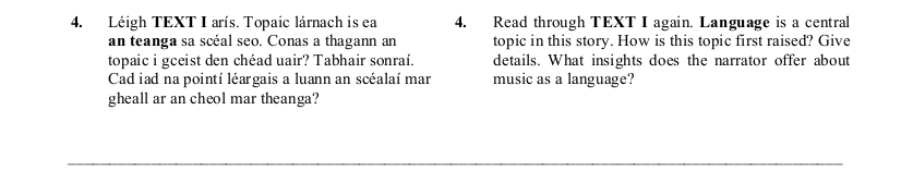 2007 LC Reading Comprehension Q4