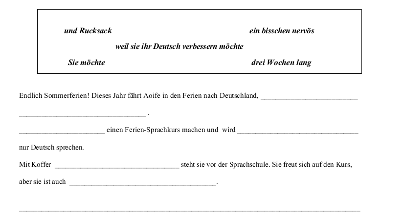 2008 LC Ordinary German Schriftliche Produktion