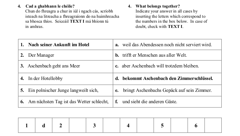 2014 LC Ordinary German Reading Comprehension 1